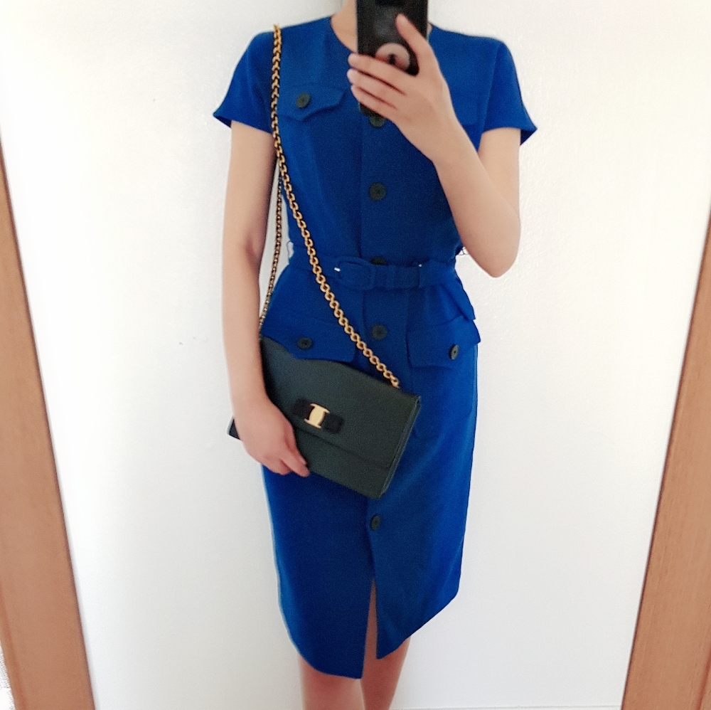 Anne klein blue dress